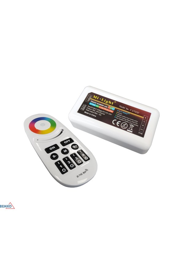 controller led + remote control rf 2.4g dc 12~24v 10a rgbw