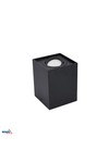 downlight fitting ortal 96x96 gu10 max. 1x50w black