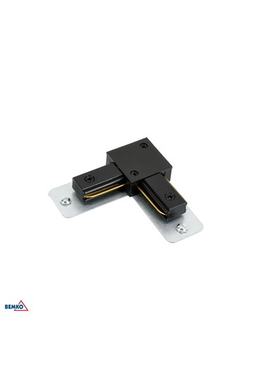 AS2 TRACKLIGHT L CONNECTOR 1-PHASE 2-WIRES BLACK
