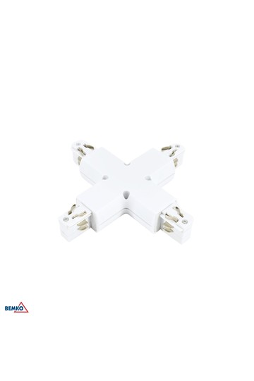 AS4 TRACKLIGHT X SUPPLY CONNECTOR 3-PHASE 4-WIRES WHITE