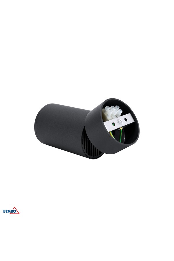 spotlight gu10 surface mounted adjustable black verko