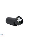 spotlight gu10 surface mounted adjustable black verko