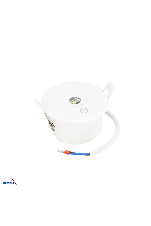 EMERGENCY LUMINAIRE TOLER 2 ROUND 1W CORRIDOR LENS IP54 AUTOTEST 3H