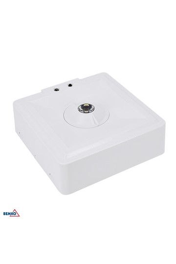 EMERGENCY LUMINAIRE SKALER SQUARE 3W NARROW-BEAM OPTICS IP40 AUTOTEST 2H CNBOP
