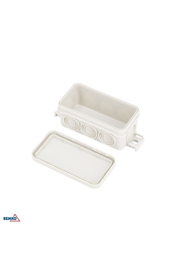 SURFACE MOUNTED INSTALLATION BOX 85x45x37MM IP55 8P LIGHT GRAY