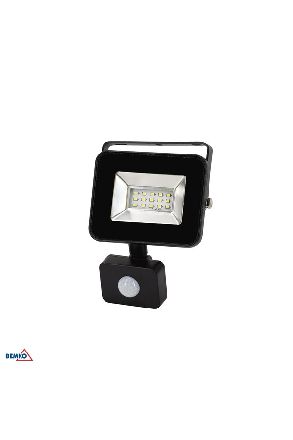 LED-prožektor SMD Lofot 10W 6000K 870lm IP65 PIR must