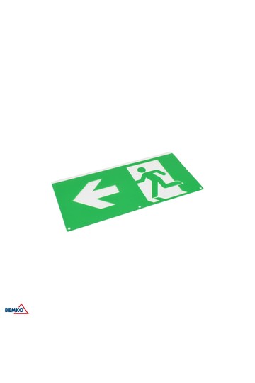 PICTOGRAM FOR MALER LUMINAIRE HORIZONTAL ARROW LEFT ON LEFT SIDE 324 X 158 MM