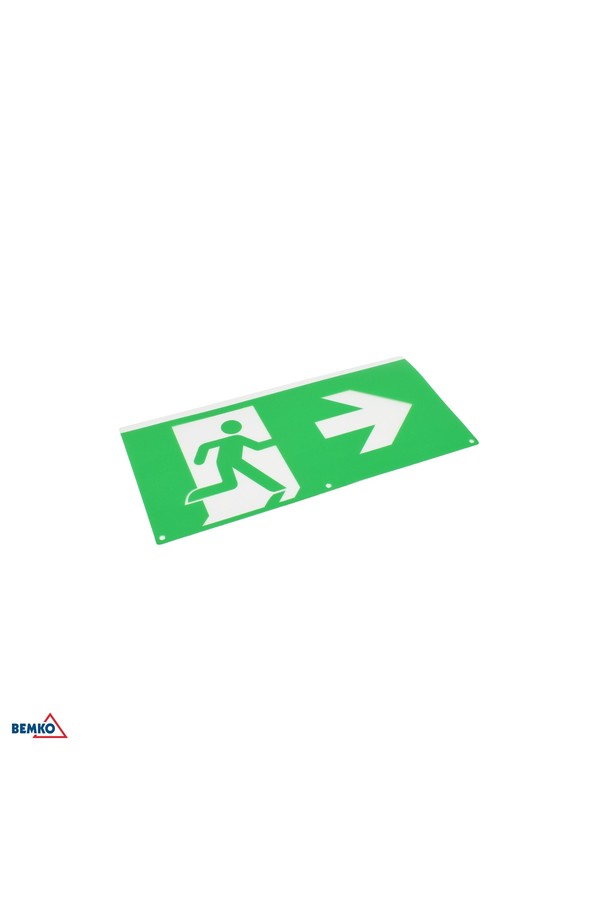 PICTOGRAM FOR MALER LUMINAIRE HORIZONTAL ARROW RIGHT ON RIGHT SIDE 324 X 158 MM