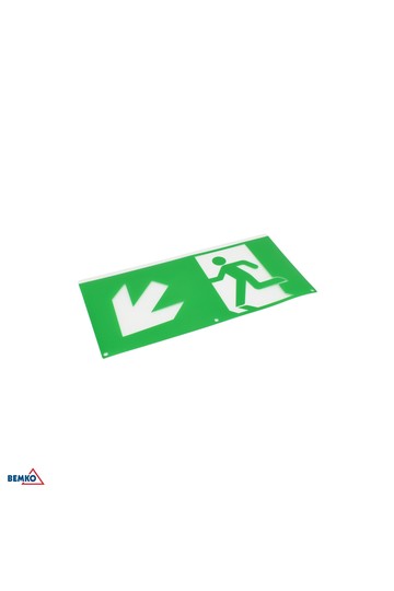 PICTOGRAM FOR MALER LUMINAIRE DIAGONAL ARROW DOWN LEFT 324 X 158 MM