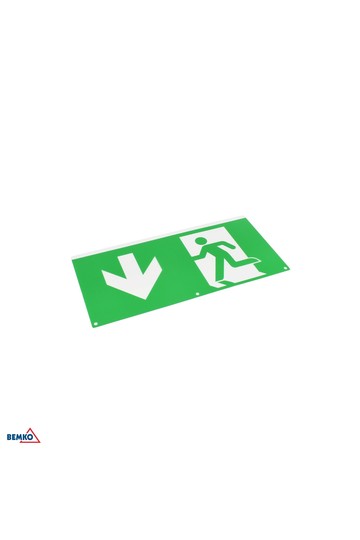 PICTOGRAM FOR MALER LUMINAIRE VERTICAL ARROW DOWN LEFT 324 X 158 MM