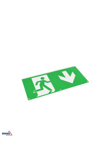 PICTOGRAM FOR MALER LUMINAIRE VERTICAL ARROW DOWN RIGHT 324 X 158 MM