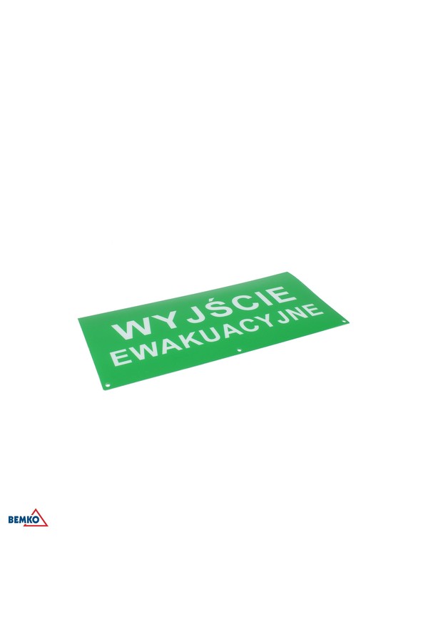 PICTOGRAM FOR MALER LUMINAIRE EMERGENCY EXIT 324 X 158 MM