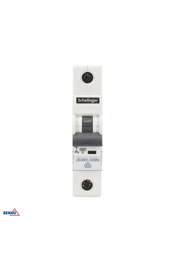 overcurrent circuit breaker 6ka 1p b 63a vde schelinger