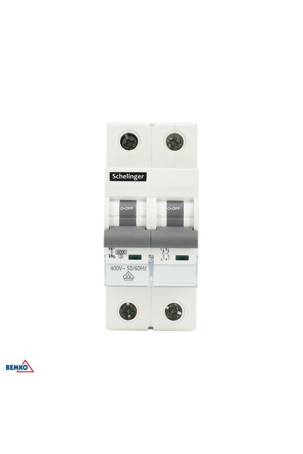 OVERCURRENT CIRCUIT BREAKER 6KA 2P C 13A SCHELINGER