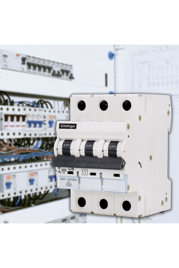OVERCURRENT CIRCUIT BREAKER 6KA 3P C 13A SCHELINGER