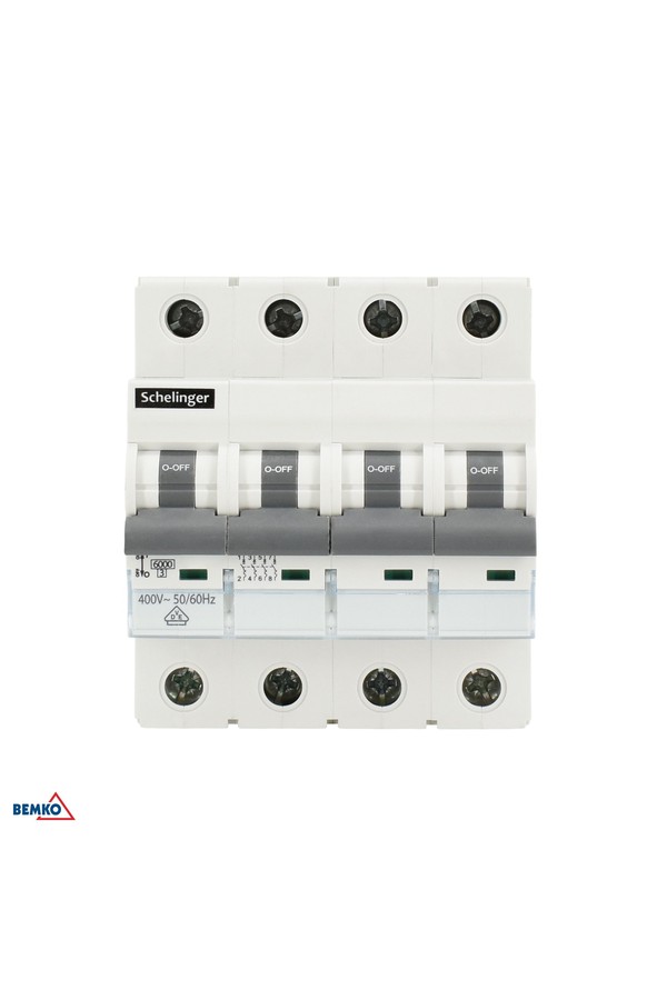 OVERCURRENT CIRCUIT BREAKER 6KA 4P C 50A VDE SCHELINGER