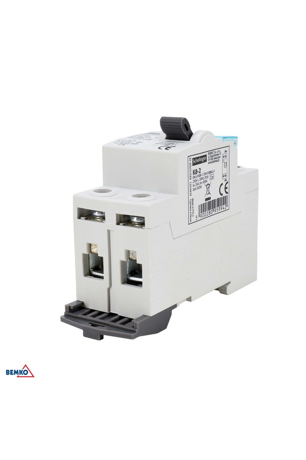 differential current circuit breaker a 2p 25a 30ma schelinger
