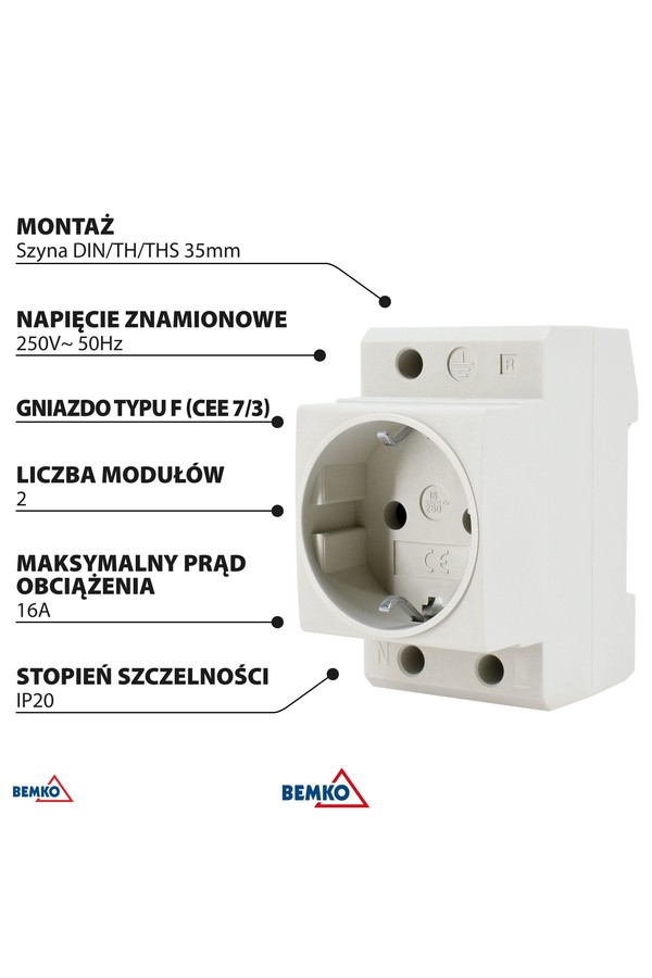 gs16 16a schuko kontaktligzda