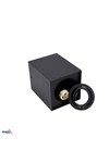downlight fitting ortal 96x96 gu10 max. 1x50w black