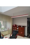 Linijinis šviestuvas „Qualis“, 112 cm, 30 W, sidabrinis, PC, mikroschema