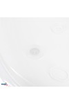 CEILING LUMINAIRE TAZAN WITH PRESENCE SENSOR 2x40W E27 IP44 GLASS+PC