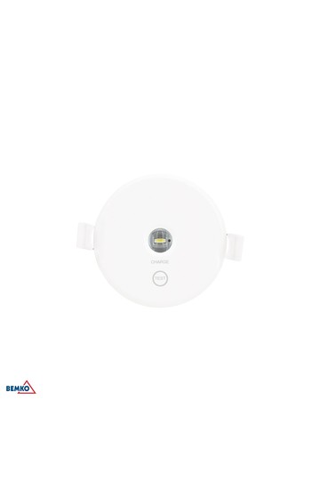 EMERGENCY LUMINAIRE TOLER 2 ROUND 1W CORRIDOR LENS IP54 AUTOTEST 3H