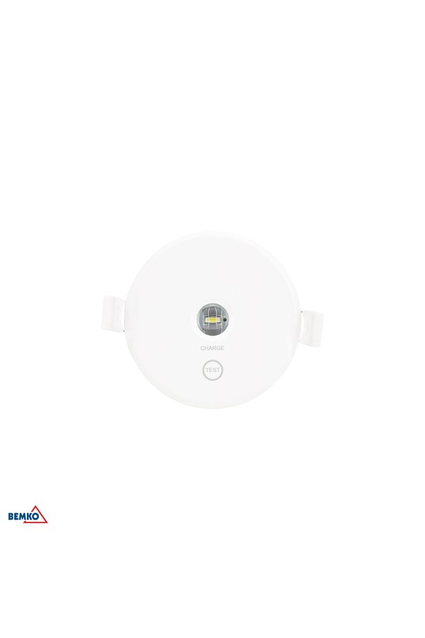 EMERGENCY LUMINAIRE TOLER 2 ROUND 1W CORRIDOR LENS IP54 AUTOTEST 3H