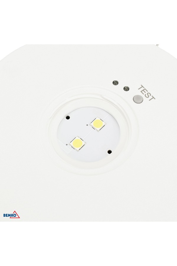 EMERGENCY LUMINAIRE TOLER 2 ROUND 2,5W LENS SET IP65 AUTOTEST 3H