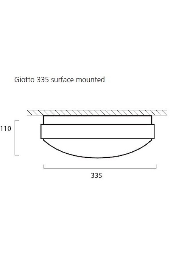GIOTTO LED 335 SURFACE 4000K MW