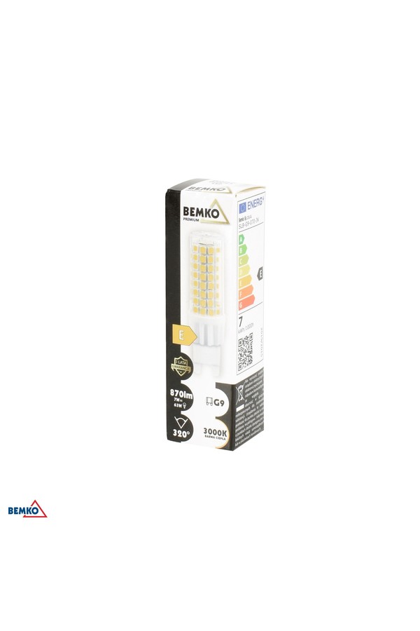 LED LIGHT SOURCE 230V G9 7W 870LM 3000K 320°