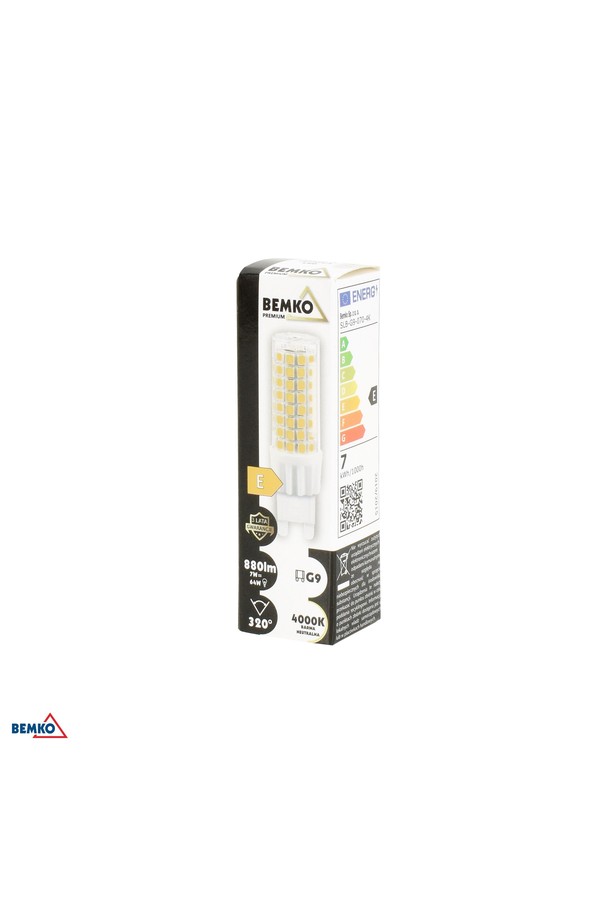 LED LIGHT SOURCE 230V G9 7W 880LM 4000K 320°