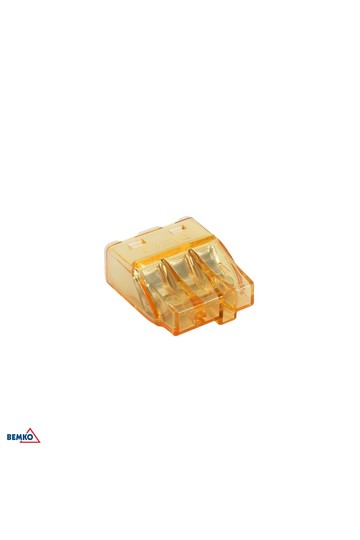 PUSH-IN WIRE CONNECTOR 0,5-2,5mm2 x 3 -100 PCS.