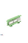 DIN RAIL ACCESSORY FOR P05 CONNECTOR GREEN