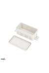 SURFACE MOUNTED INSTALLATION BOX 85x45x37MM IP55 8P LIGHT GRAY