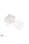 SURFACE MOUNTED INSTALLATION BOX 85x85x36,5MM IP55 12P LIGHT GRAY