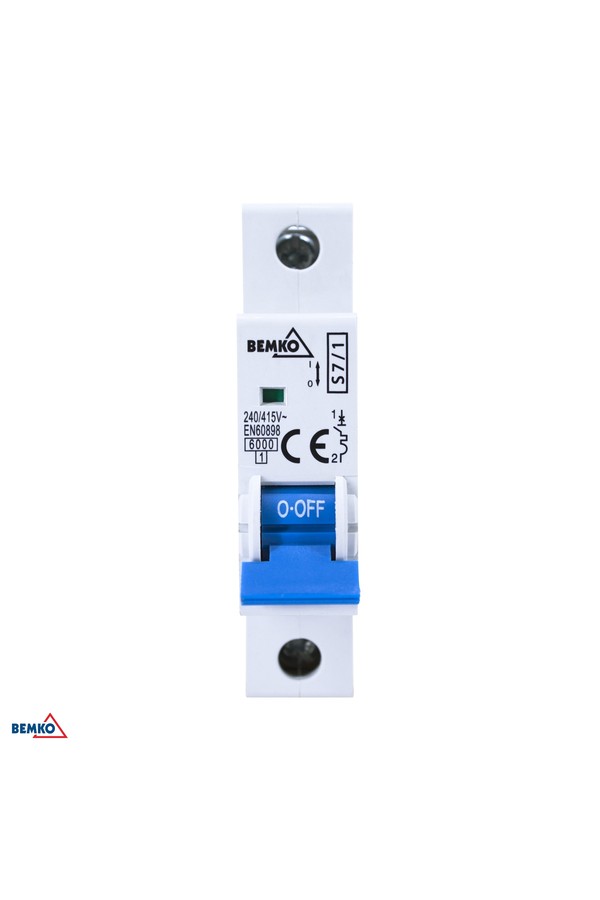 overcurrent circuit breaker 1p c 63a