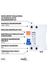 differential current circuit breaker ac 2p 63a 300ma