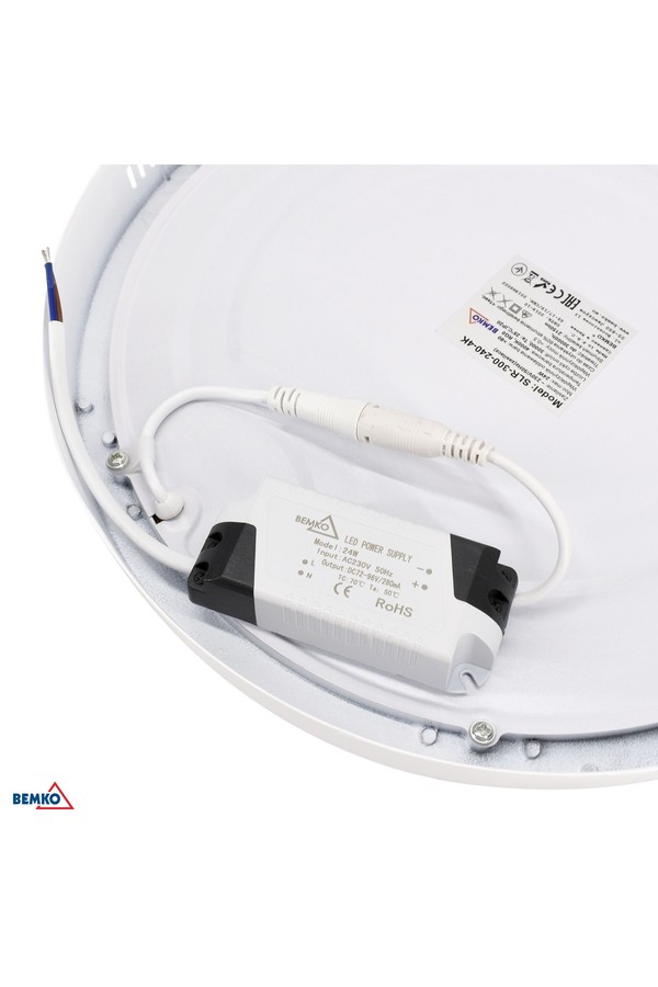 LED lubinis šviestuvas „Talar SLR“, 24 W, 3000 K, 2050 lm, IP20, apvalus, baltas