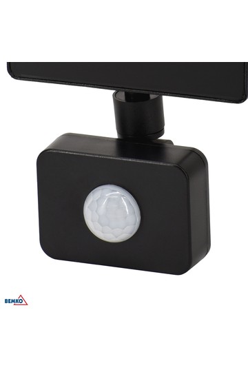 LED-prožektor SMD Lofot 10W 6000K 870lm IP65 PIR must