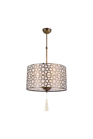 ERBA PENDANT 3XE27 ANTIQUE GOLD