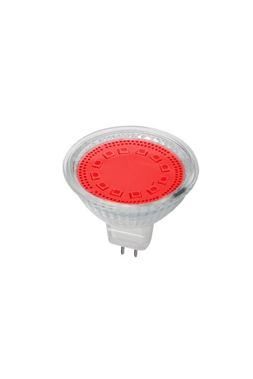 LED-lamp MR16 SMD2835 3W G5,3 12V 3000K punane