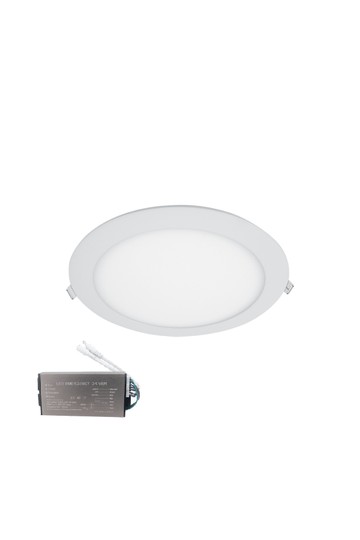 LED PANEL ROUND RECESSED MOUNT 24W 2700K+ EMERGENCY KIT