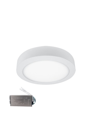 STELLAR LED PANEL ROUND SURFACE MOUNT 24W 2700K+EMERGENCY KIT