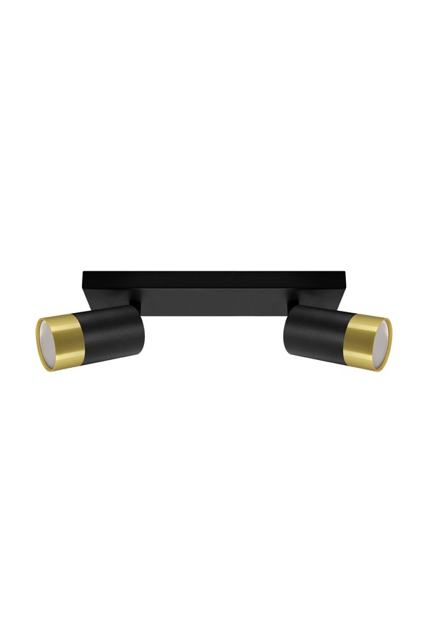 PUZON SPT GU10 2L BLACK/GOLDEN