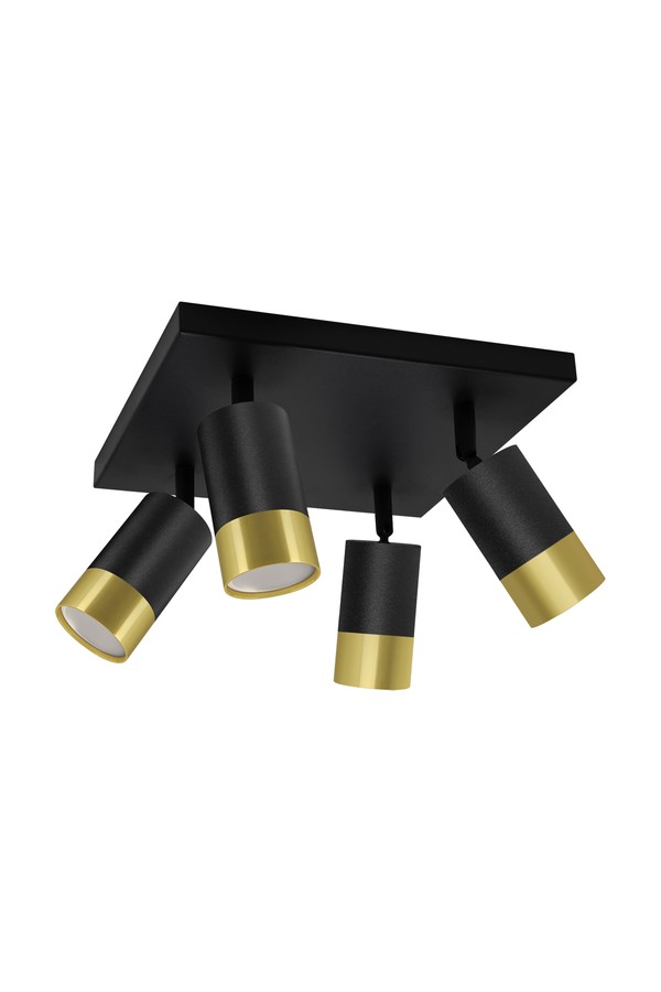 PUZON SPT GU10 4D BLACK/GOLDEN