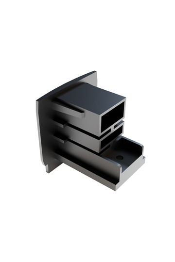 TRA005EC-31B Trinity end cap black, 1 piece