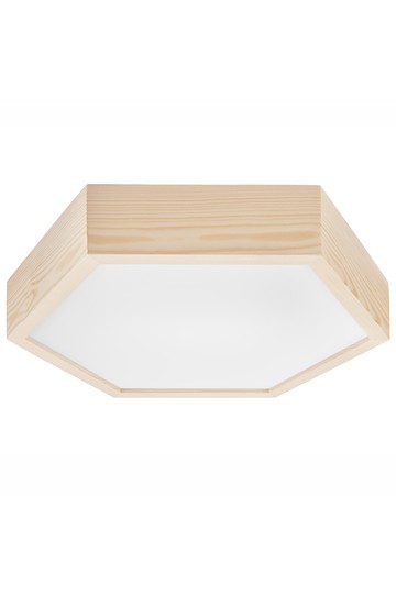 LD.PD-5.2 HEX hexagonal 2-light wooden ceiling lamp