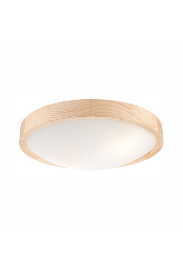 LD.PD-8.2 ANELLO griestu lampa ar izliektu stiklu, 2 koka lampām