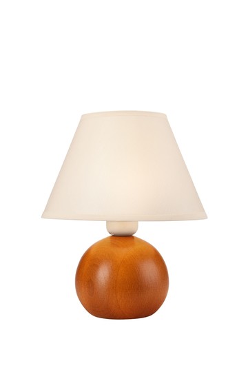 LN-1.D.2 BALL 1-light wooden night lamp with a lampshade