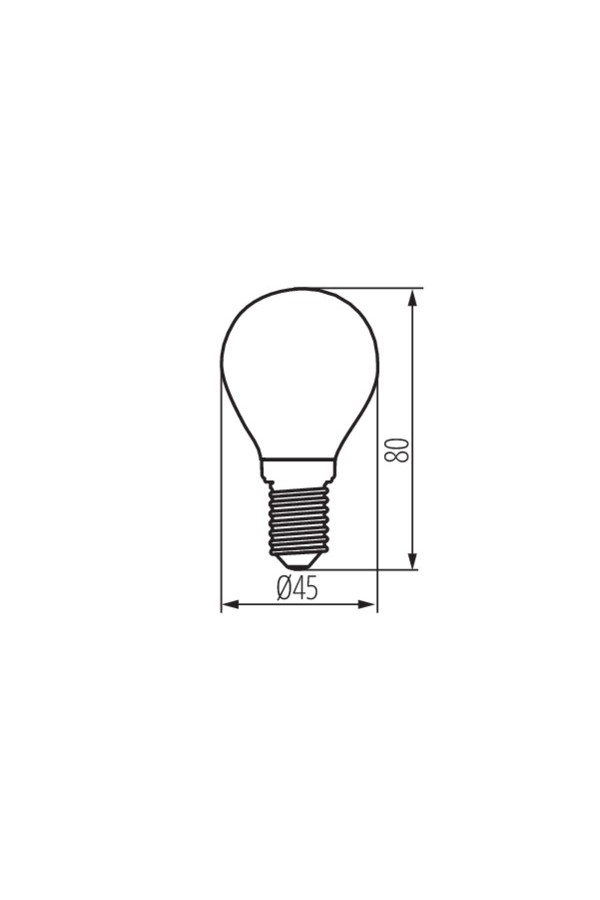 XLED G45 E14 6W-NW-M
